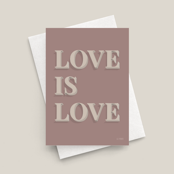 Love Is Love Greetings Card