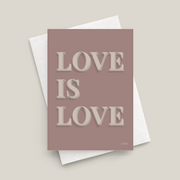 Love Is Love Greetings Card