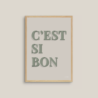 C'est Si Bon (grey/green)