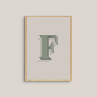 The Letter F (multiple colour ways)