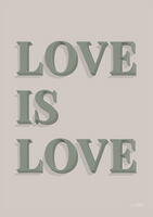 Love Is Love (grey/green)