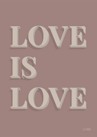 Love Is Love (pink/grey)