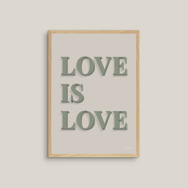 Love Is Love (grey/green)