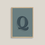 The Letter Q (multiple colour ways)