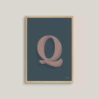 The Letter Q (multiple colour ways)