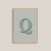 The Letter Q (multiple colour ways)
