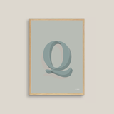 The Letter Q (multiple colour ways)